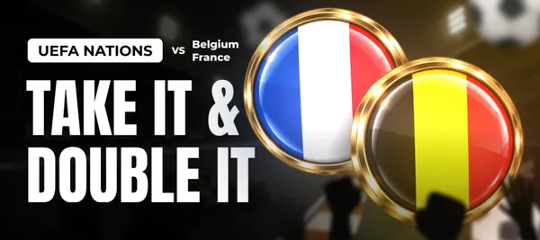 Banner promoție Rainbet Casino: Fotbal: Belgia vs Franța