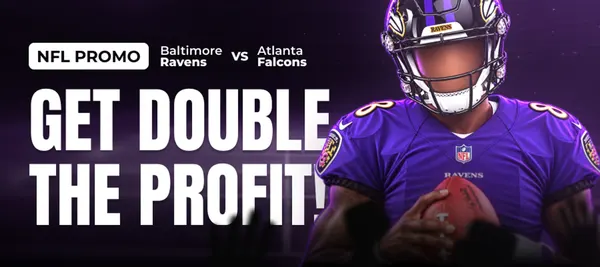 Banner promoție Rainbet Casino: NFL: profit dublu la Ravens vs Falcons