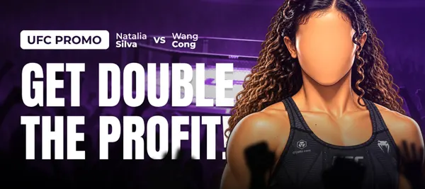 Banner promoție Rainbet Casino: UFC: profit dublu la Silva vs Wang