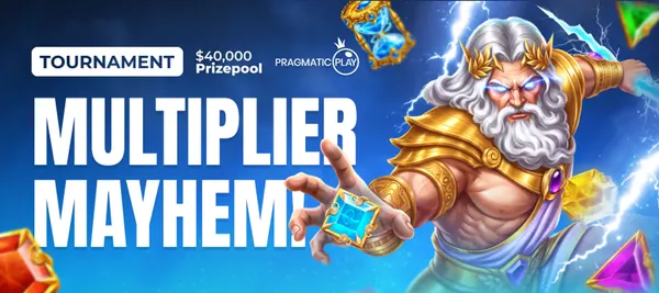 Banner promoție Rainbet Casino: Turneu Multiplier Mayhem, 40.000$ pe Gates of Olympus